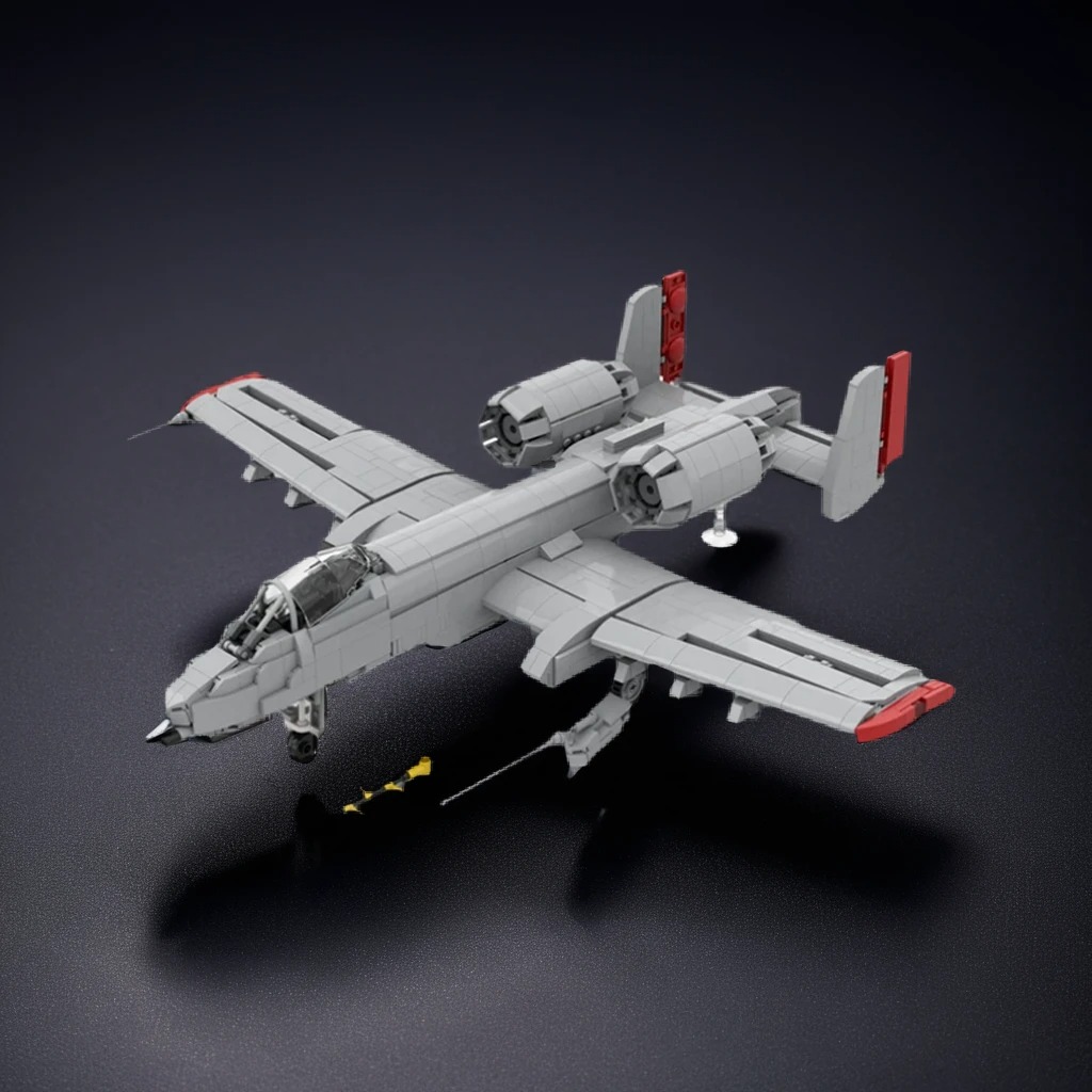 2468pcs MOC A-10 Warthog Model - Art Craft Ideas For Christmas ulasan dan harga