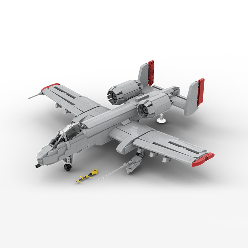 2468pcs MOC A-10 Warthog Model - Art Craft Ideas For Christmas ulasan dan harga