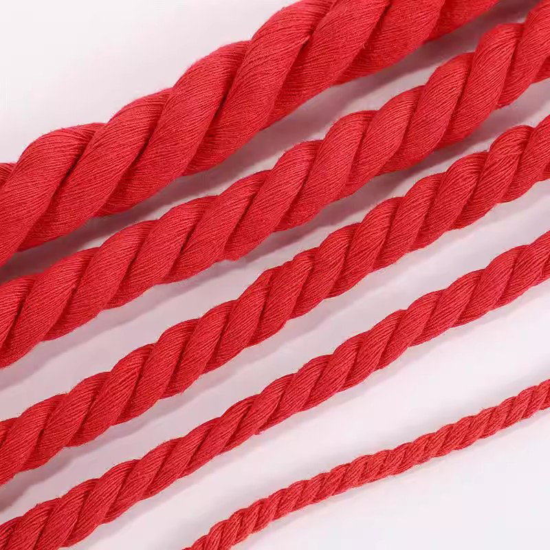 2/5/10Meter 5/8/12/20mm Red Tw - Macrame Cord Cotton ulasan dan harga