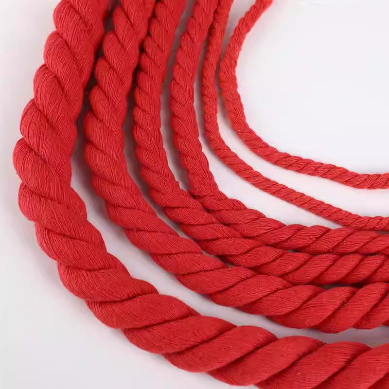 2/5/10Meter 5/8/12/20mm Red Tw - Macrame Cord Cotton ulasan dan harga