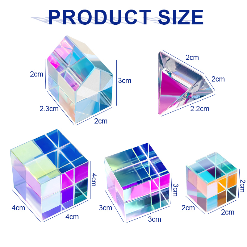 Mini K9 Crystal Prism Cube Opt - Art Craft Optical ulasan dan harga