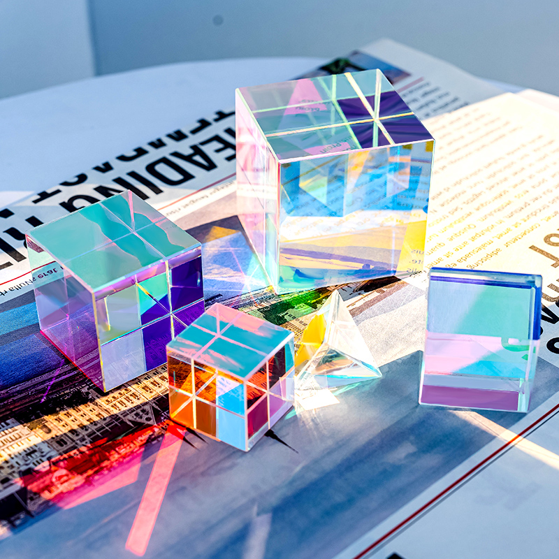 Mini K9 Crystal Prism Cube Opt - Art Craft Optical ulasan dan harga