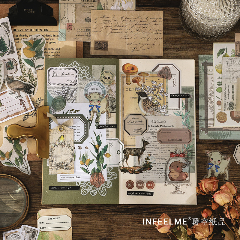1pack/260pcs Vintage Literary  - Art Craft Notebook ulasan dan harga