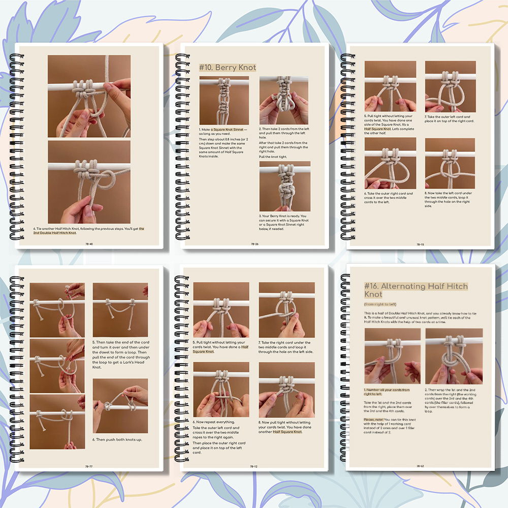 1 Book Spiral Bound Knotting N - Art Craft Notebook ulasan dan harga