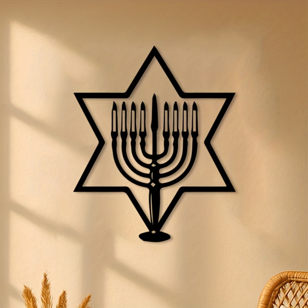 CIFBUY Metal Wall Art Menorah  - Art & Craft Valley ulasan dan harga