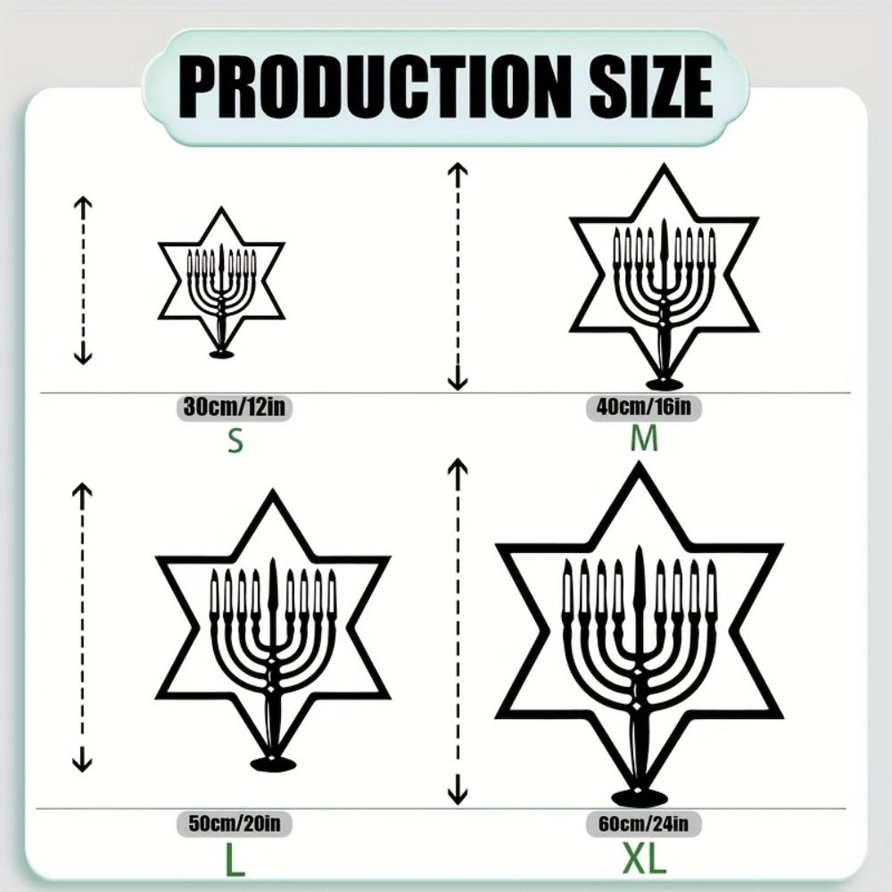 CIFBUY Metal Wall Art Menorah  - Art & Craft Valley ulasan dan harga