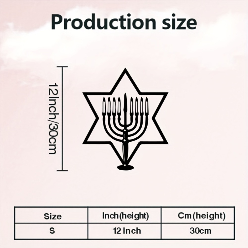 CIFBUY Metal Wall Art Menorah  - Art & Craft Valley ulasan dan harga