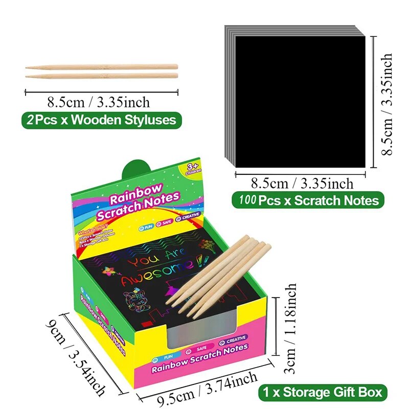 Many Creative Scratch Art Card - Art Craft 6 Year Old ulasan dan harga