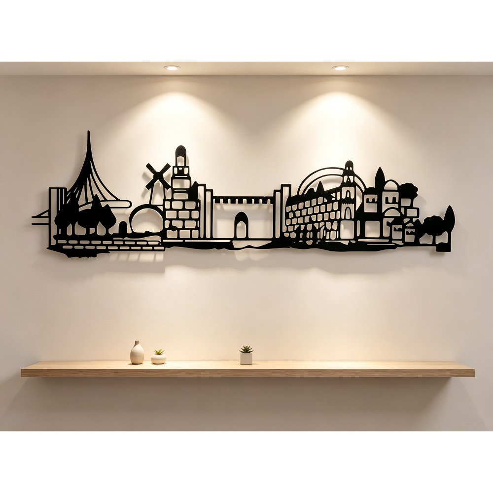 CIFBUY Metal Wall Art Jerusale - Art & Craft Valley ulasan dan harga