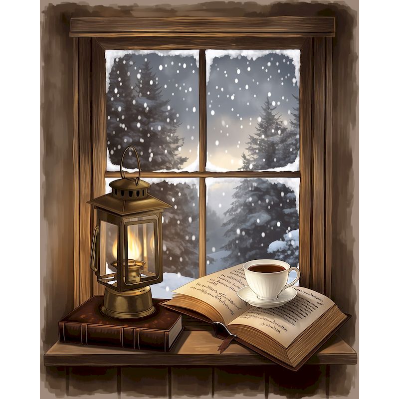 GATYZTORY Winter Painting By N - Art Craft Ideas For Adults ulasan dan harga