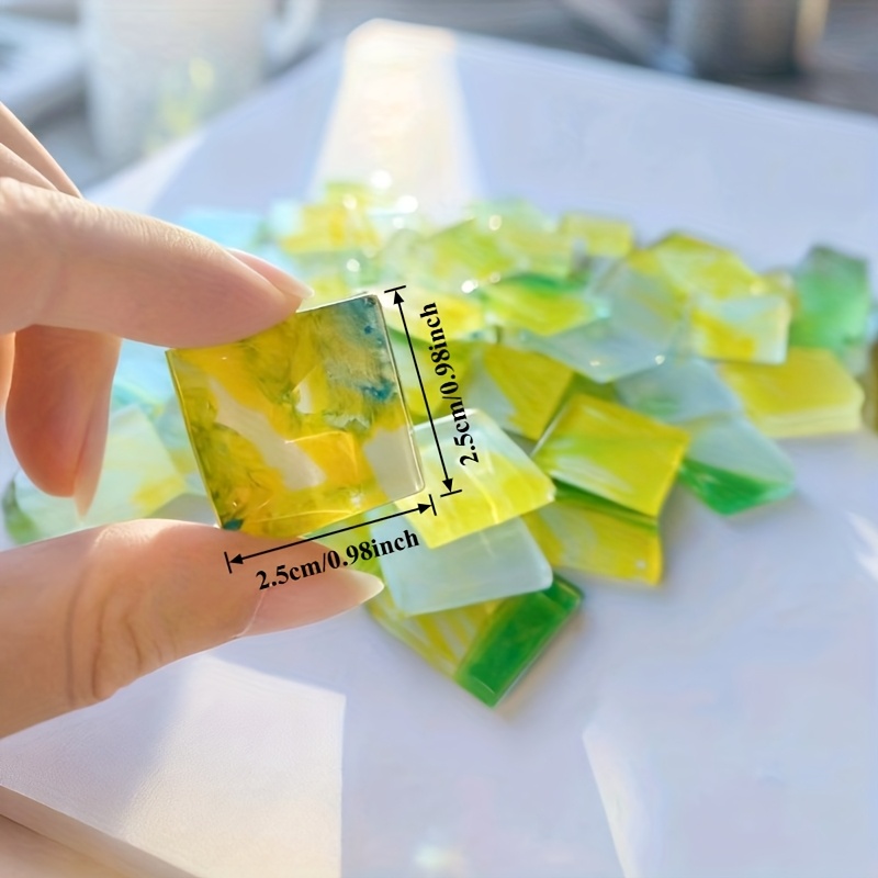 100g square mosaic pastoral st - Art Craft Optical ulasan dan harga