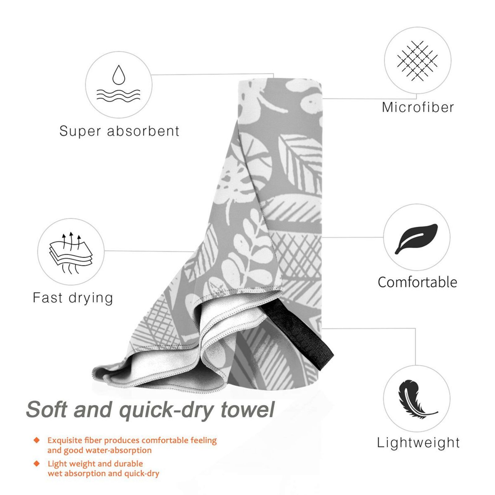 Modern Nature Custom Towel Bat - Lino Printing Block ulasan dan harga