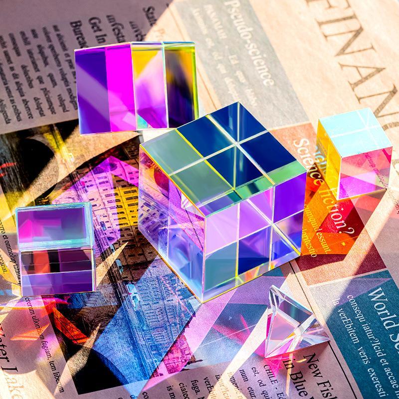Mini K9 Crystal Prism Cube Opt - Art Craft Optical ulasan dan harga