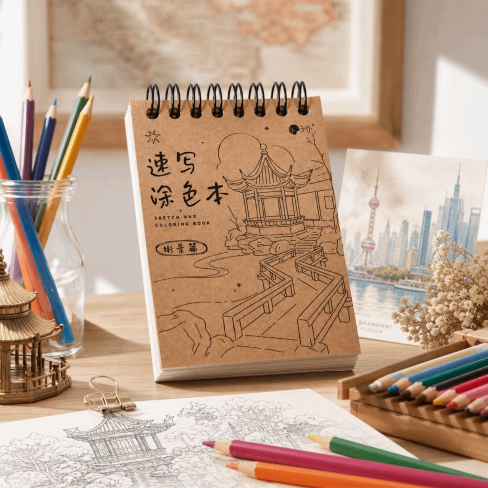 Tracing Line Vintage Coloring  - Art Craft Notebook ulasan dan harga