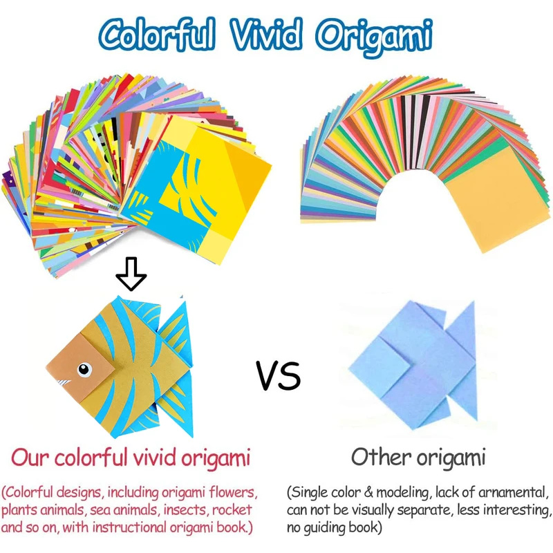 Origami Kit with 30/96 Sheets  - Art And Craft Nature ulasan dan harga