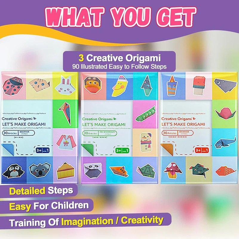 Origami Kit with 30/96 Sheets  - Art And Craft Nature ulasan dan harga