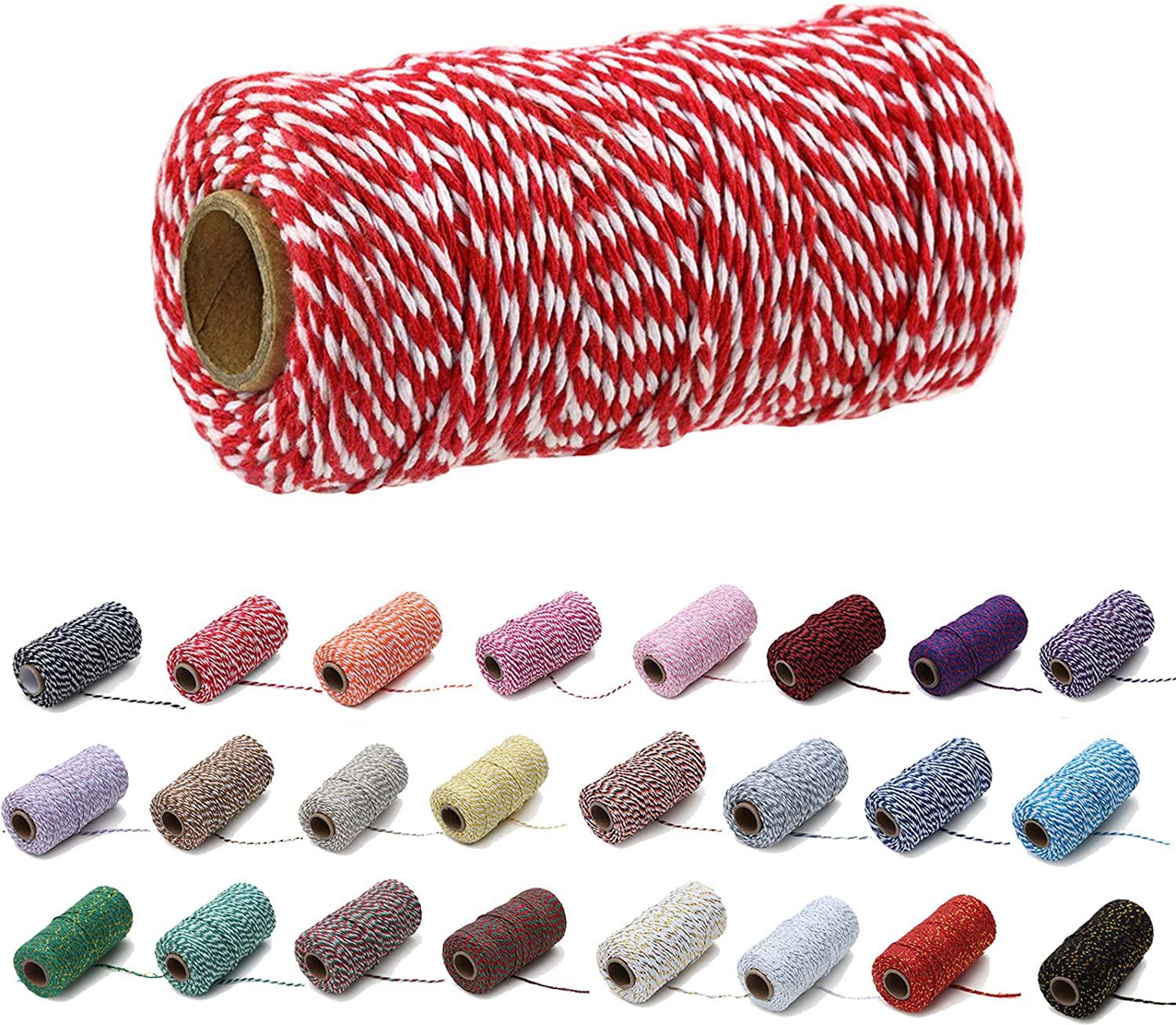 100M/Roll Cotton Bakers Twine  - Macrame Cord Cotton ulasan dan harga