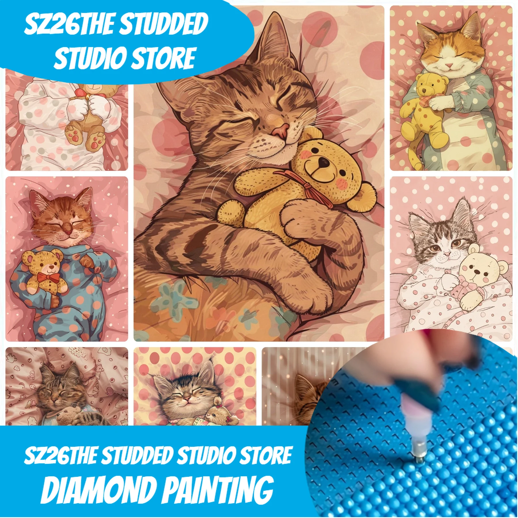 Sz26The Studded Cute and Sweet - Art Craft Cat ulasan dan harga