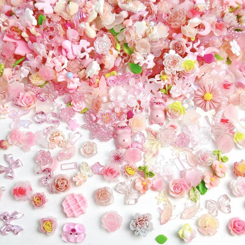 Random Mixed Sweet Pink Bow Na - Art Craft Rose ulasan dan harga