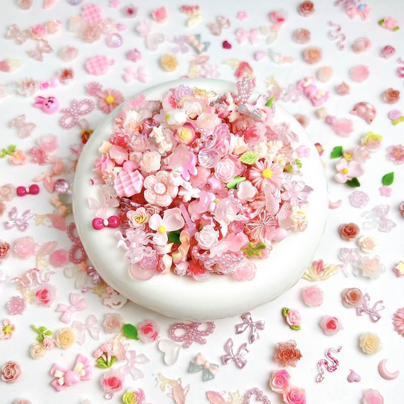 Random Mixed Sweet Pink Bow Na - Art Craft Rose ulasan dan harga