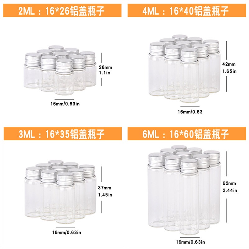 400pcs 2ml 4ml 6ml Glass Bottl - Art Craft Zoo ulasan dan harga