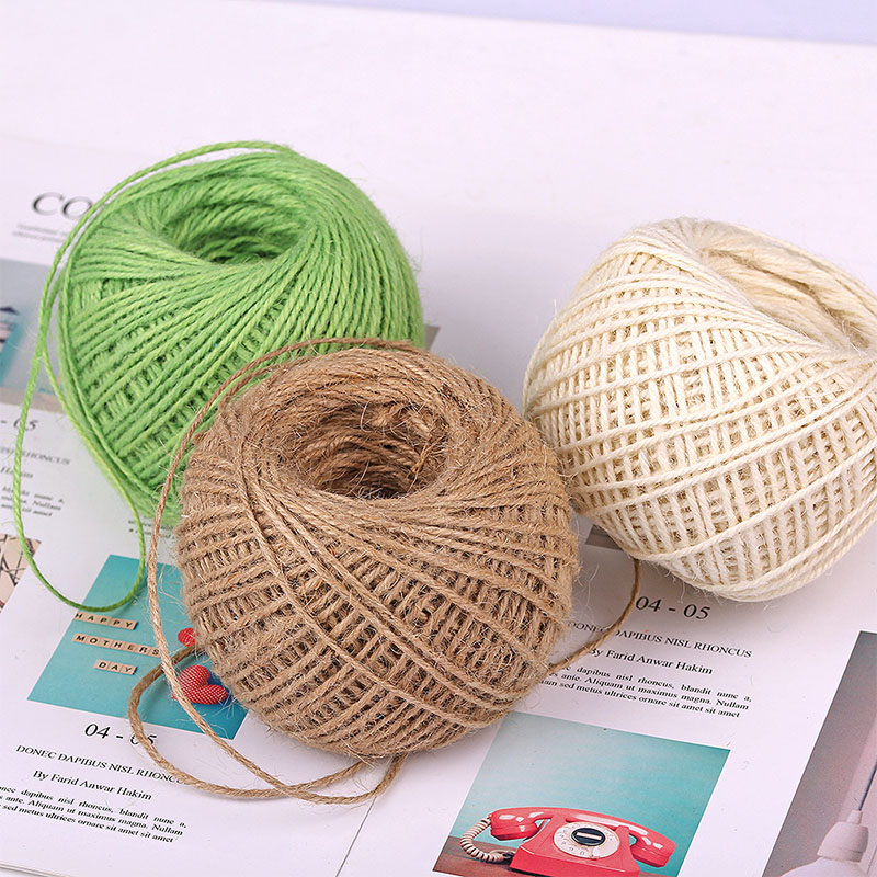 DIY Natural 2mm 50M/Roll Color - Macrame Cord Cotton ulasan dan harga