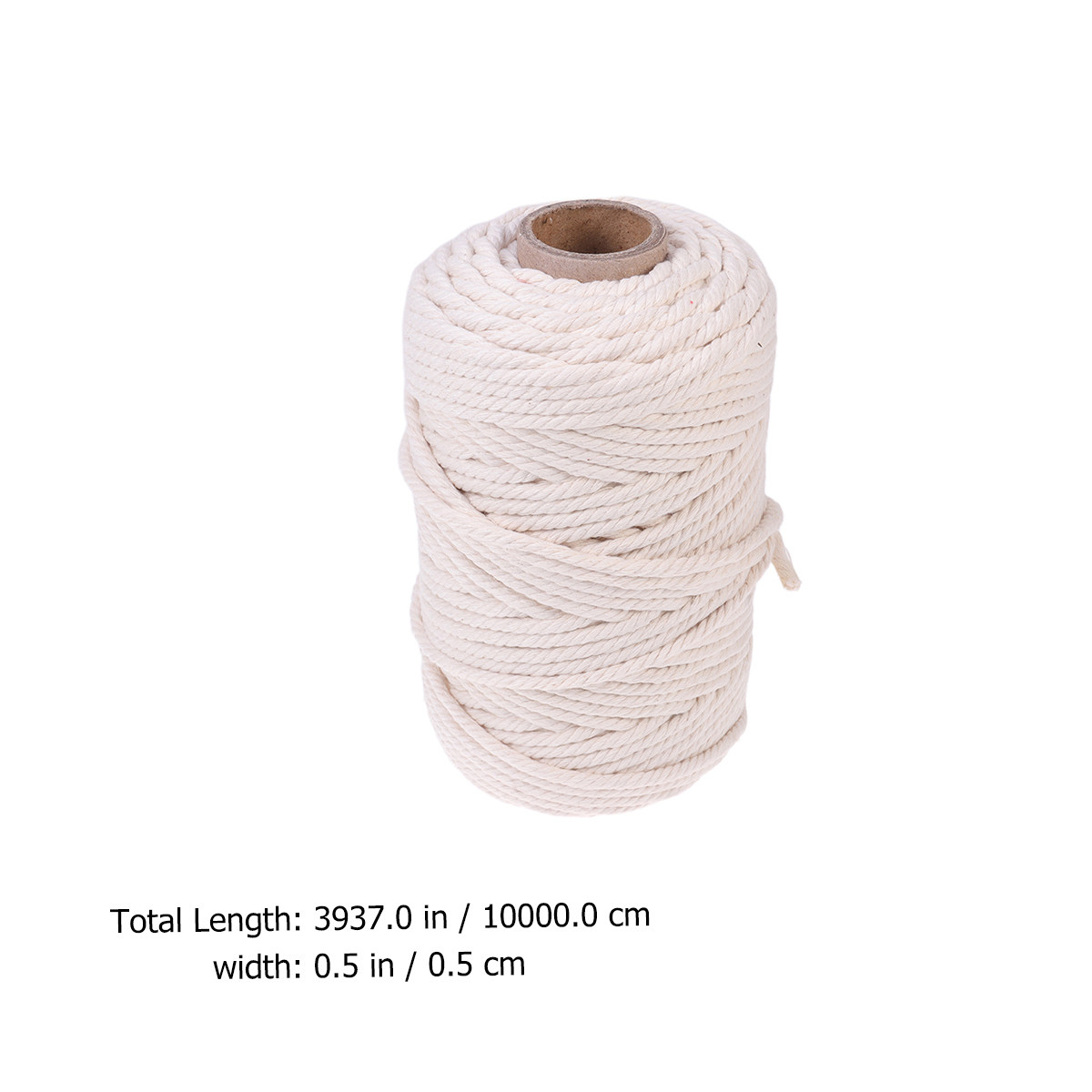 100M Natural Cotton Rope 5Mm U - Macrame Cord Cotton ulasan dan harga