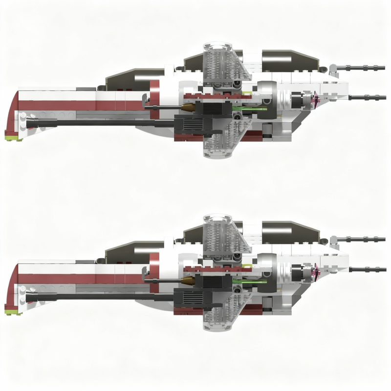 529pcs MOC Star Battle ARC-170 - Art Craft Building ulasan dan harga