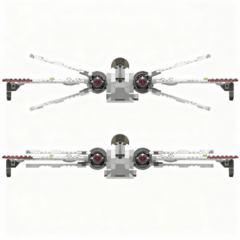 529pcs MOC Star Battle ARC-170 - Art Craft Building ulasan dan harga