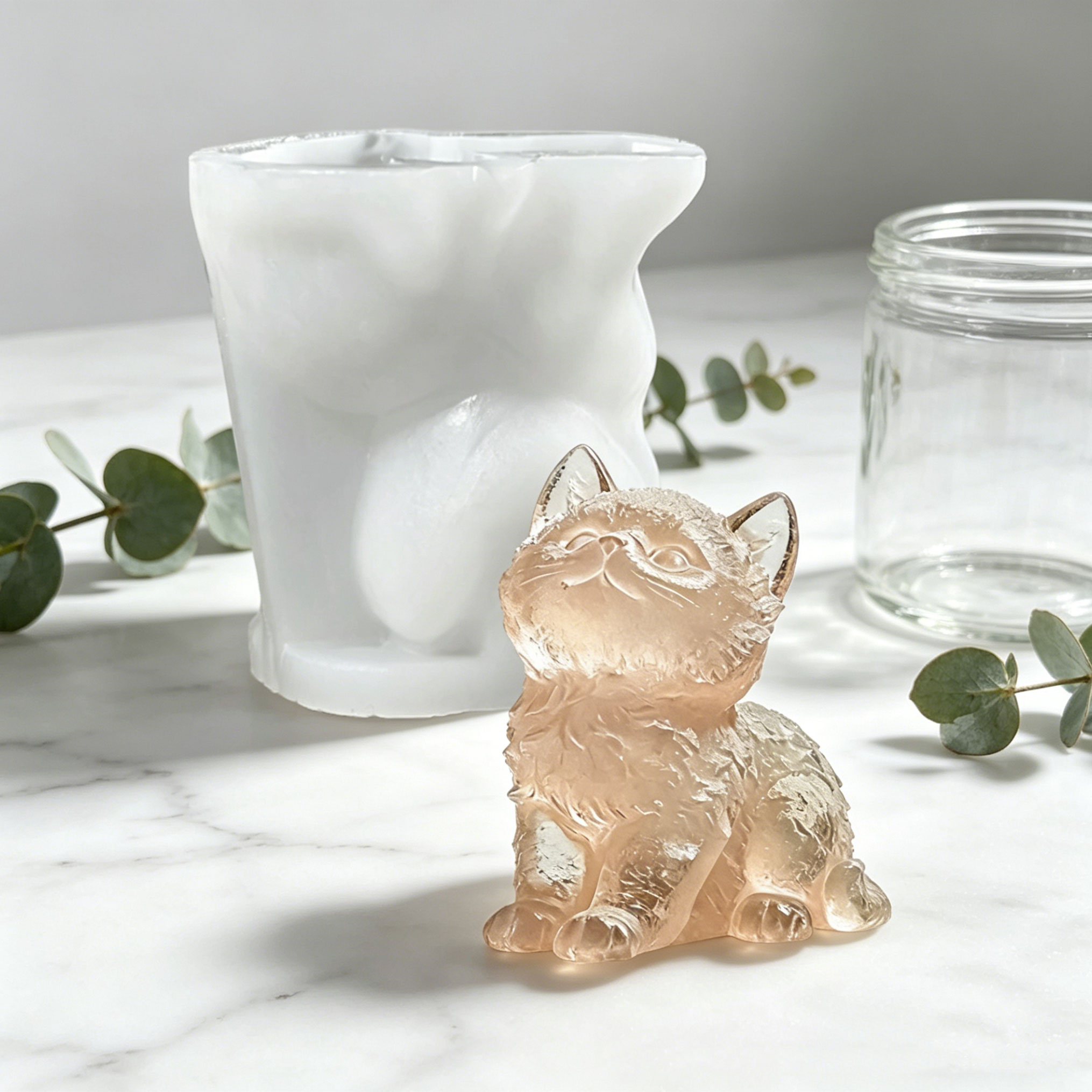 3D Animal Candle Silicone Mold - Art Craft Cat ulasan dan harga