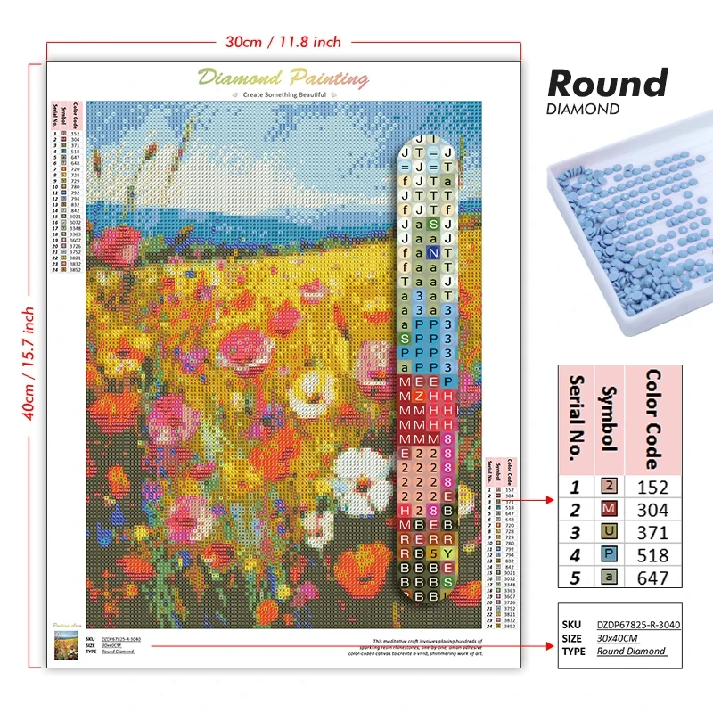 5D DIY Diamond Painting Kit Ro - Art Craft Rose ulasan dan harga