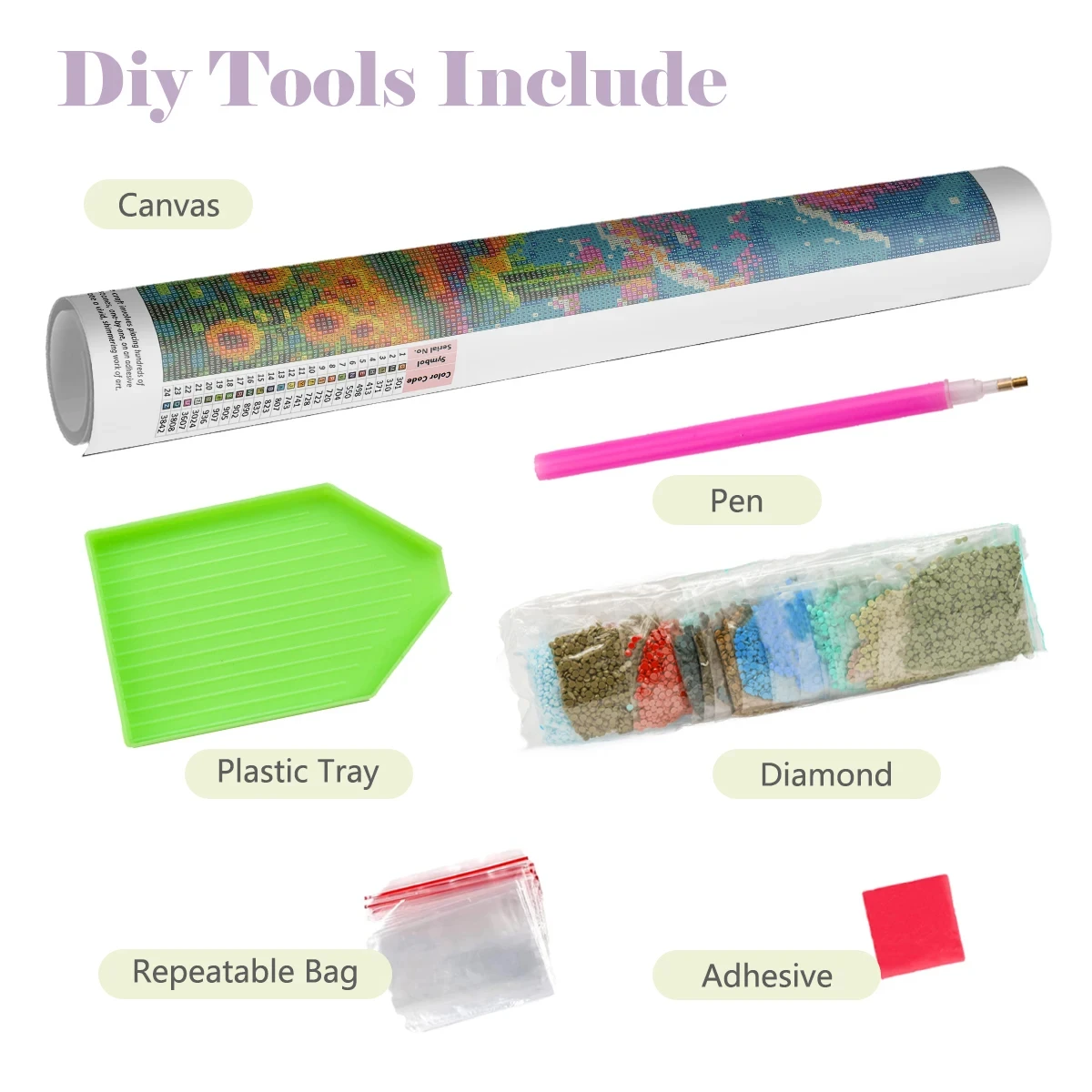 5D DIY Diamond Painting Kit Ro - Art Craft Rose ulasan dan harga