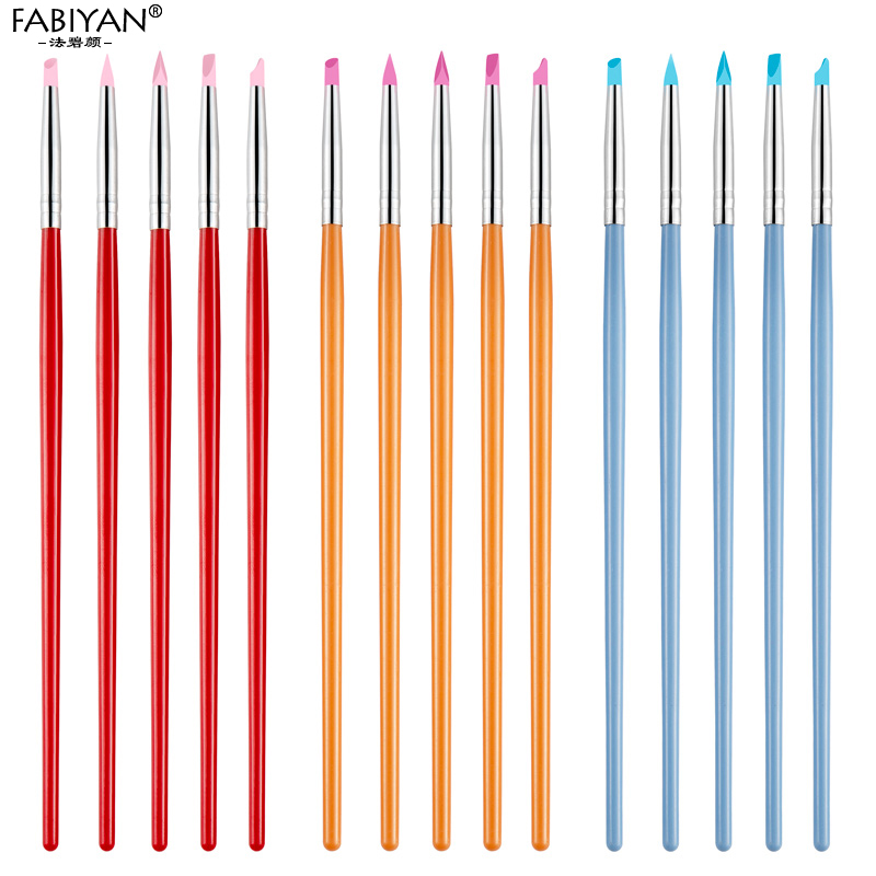 5Pcs Nail Art Pen Brush Soft S - Art Craft Building ulasan dan harga