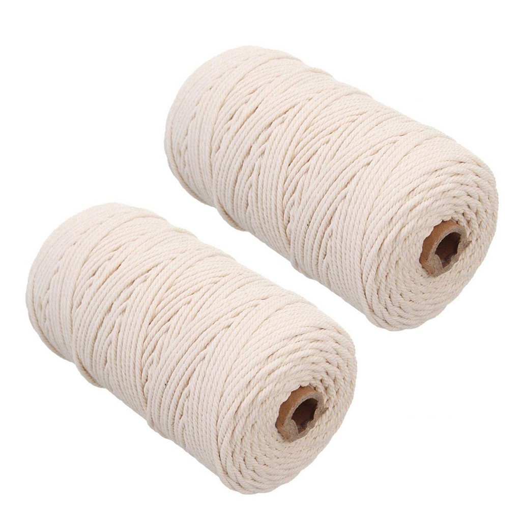 Macrame Rope 2mm 200M Natural  - Macrame Cord Cotton ulasan dan harga