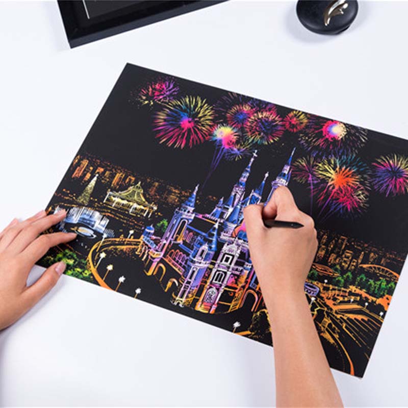 New Creative Magic Scratch Art - Art Craft Notebook ulasan dan harga