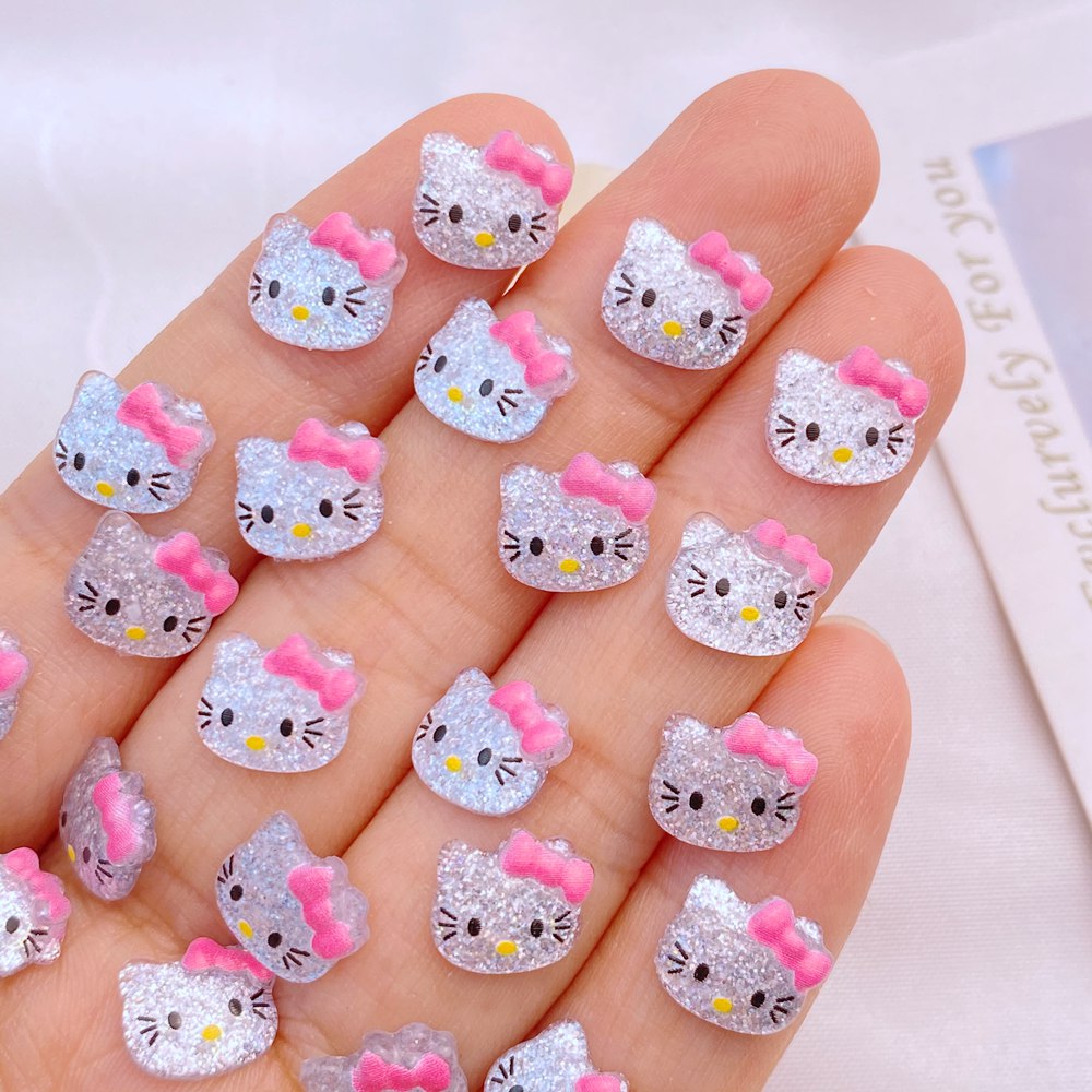 50 pieces of resin shiny mini  - Art Craft Cat ulasan dan harga