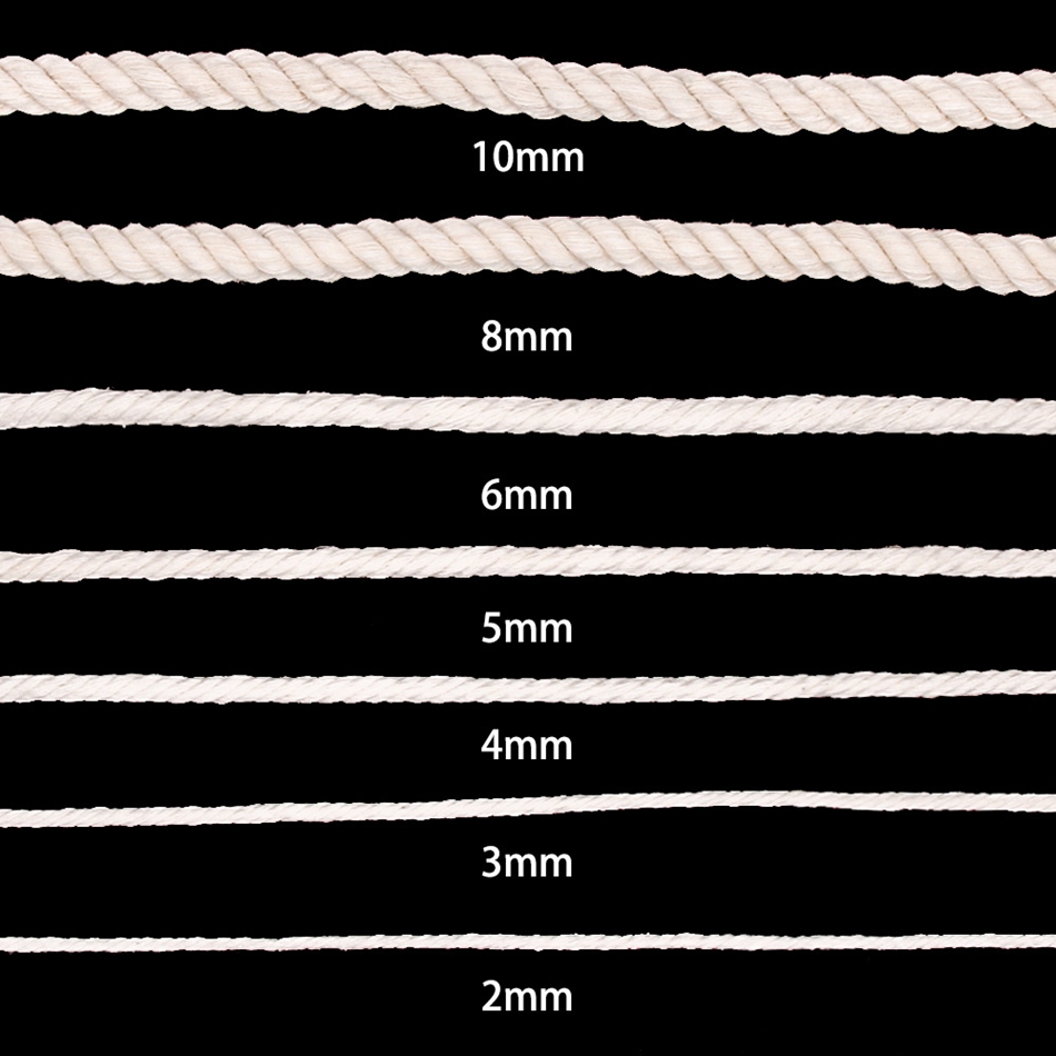 1mm-10mm 100% Cotton Macrame C - Macrame Cord Cotton ulasan dan harga
