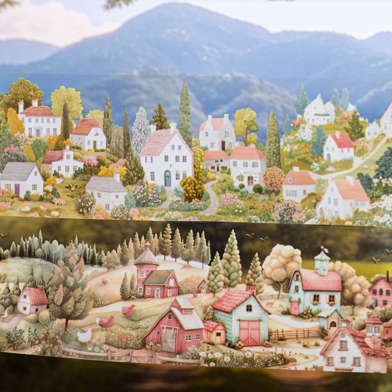 6 Rolls 6Cm×200Cm Village Them - Art Craft Notebook ulasan dan harga