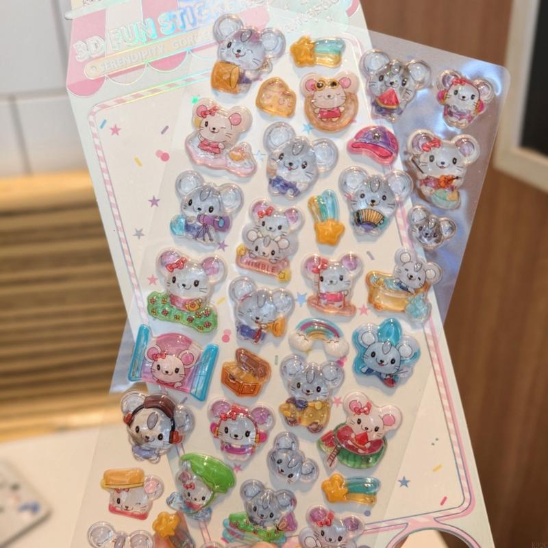 Embossed Animal Sticker Adhesi - Art Craft Notebook ulasan dan harga