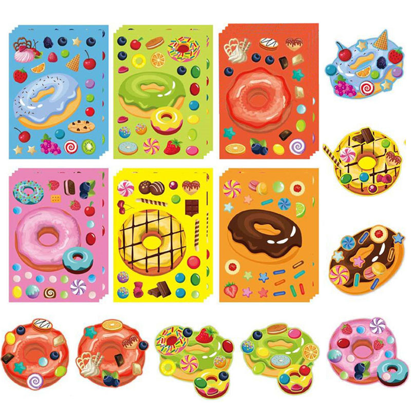 Make a Face Donut Stickers for - Art Craft 6 Year Old ulasan dan harga