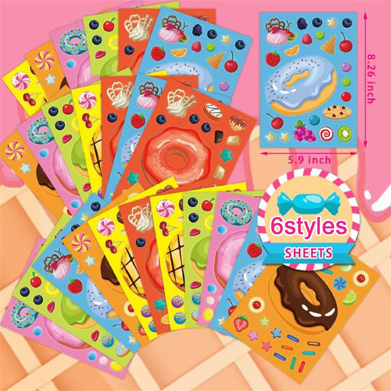 Make a Face Donut Stickers for - Art Craft 6 Year Old ulasan dan harga