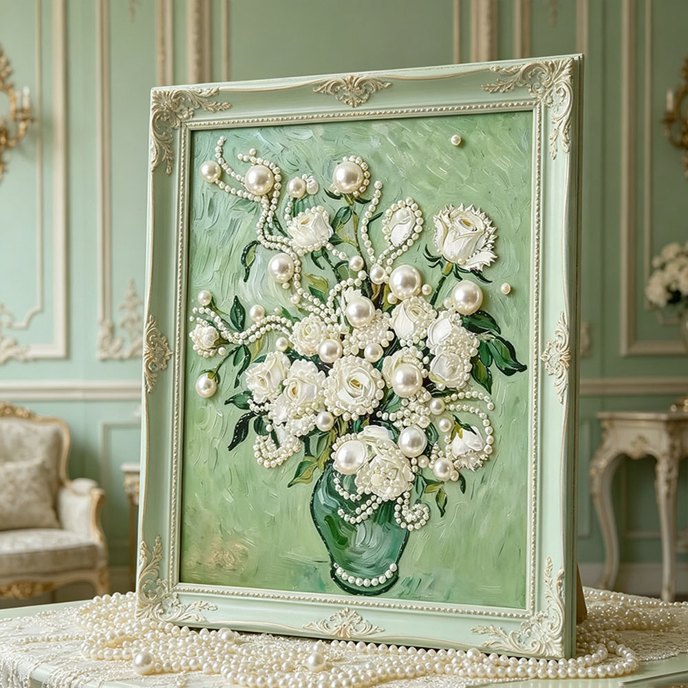 Huacan DIY Pearl Art Painting  - Art Craft Rose ulasan dan harga