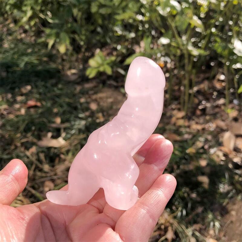 1PCS Natural Rose Quartz Carto - Art Craft Rose ulasan dan harga
