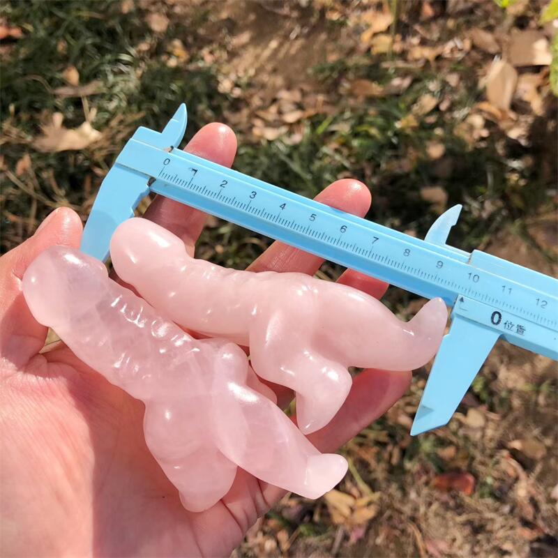 1PCS Natural Rose Quartz Carto - Art Craft Rose ulasan dan harga