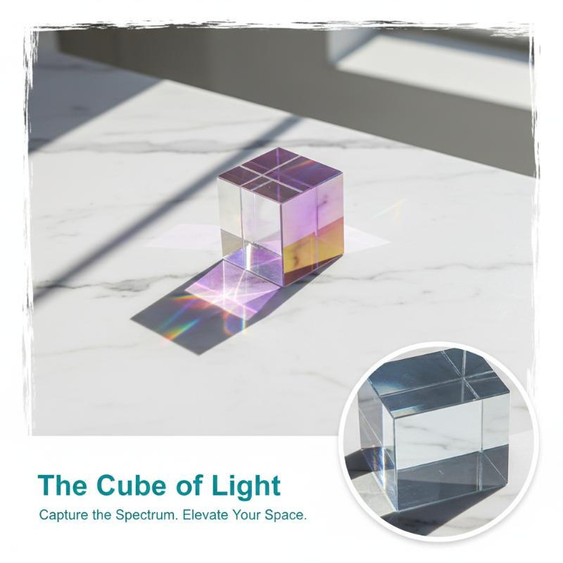 Mini K9 Crystal Prism Cube Opt - Art Craft Optical ulasan dan harga