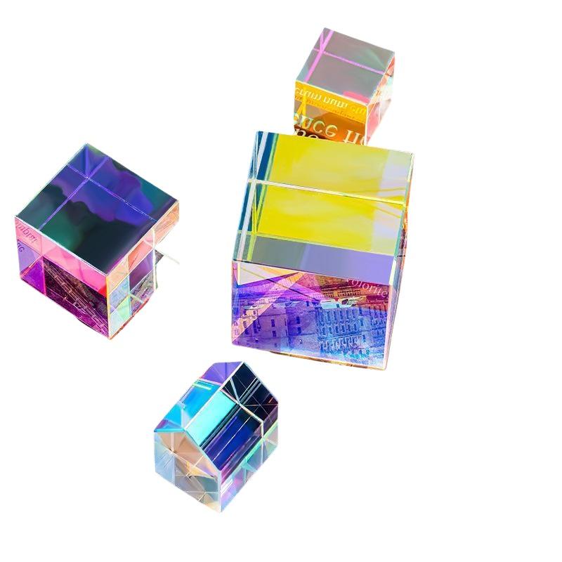 Mini K9 Crystal Prism Cube Opt - Art Craft Optical ulasan dan harga