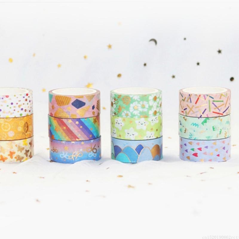 D5BB 12Roll Decorative Paper T - Art Craft Notebook ulasan dan harga