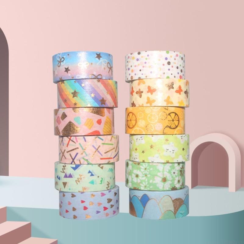 D5BB 12Roll Decorative Paper T - Art Craft Notebook ulasan dan harga
